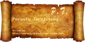 Persely Tarziciusz névjegykártya